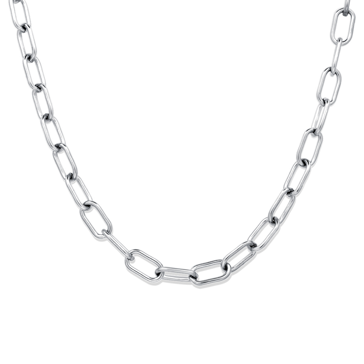 Romeo Chain Silver 7MM Αλυσίδα Λαιμού Από Ανοξείδωτο Ατσάλι 316L